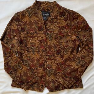 Vintage Requirements Paisley Zip-Up